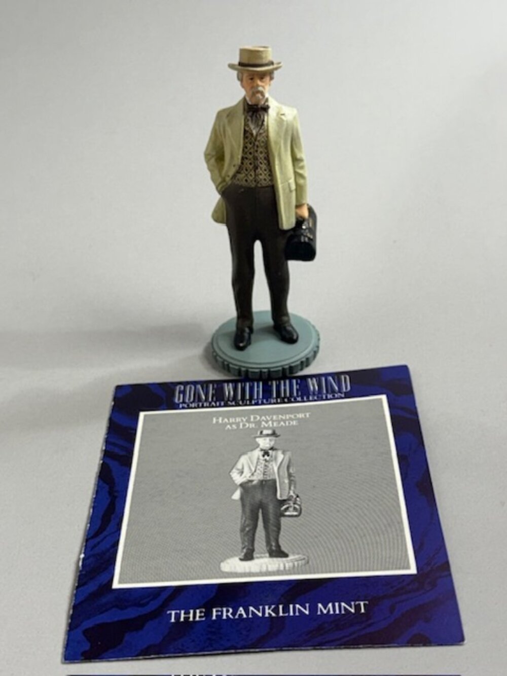 Vintage Franklin Mint Gone With The Wind Figurine COA Selznick Dr Meade Doctor